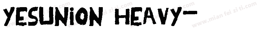 YesUnion Heavy字体转换